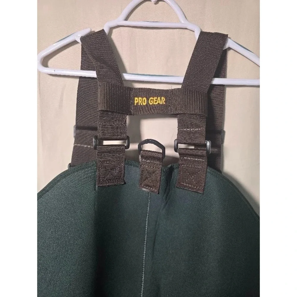 Pro Line Fish America Neoprene Chest Waders Insulated Bootfoot Mens 11 Green